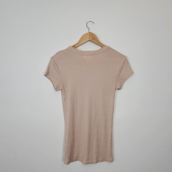 MICHAEL STARS | Taupe Shimmer T Shirt O/S - Picture 5 of 5